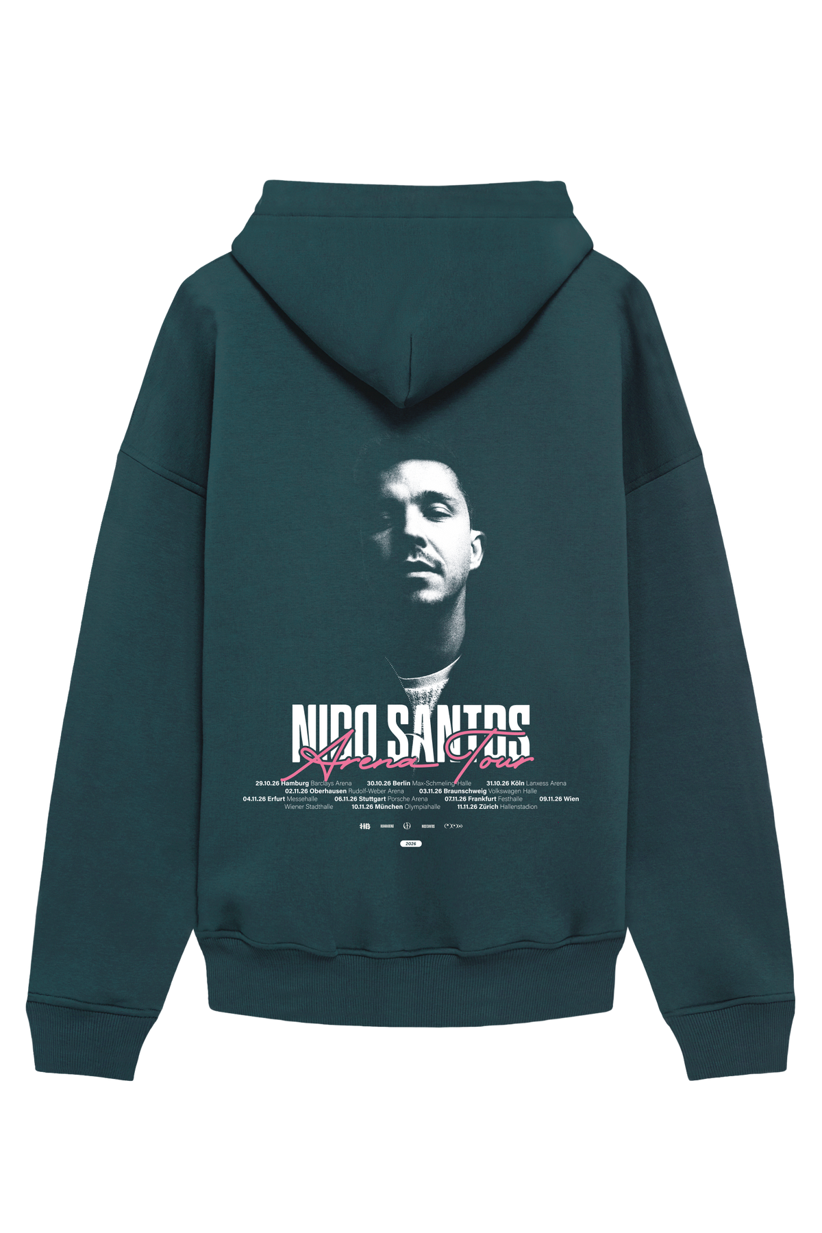 'POV' Smart Music Album Bundle (NFC) mit Nico Santos Arenatour Hoodie 2026 petrol