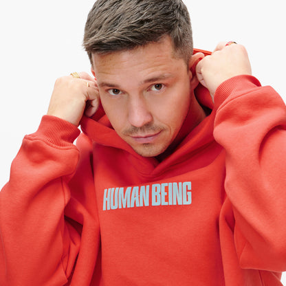 Hoodie 'Human Being' Red