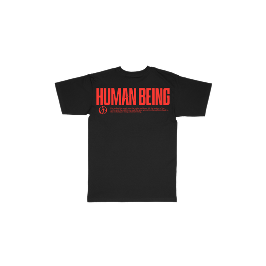 T-Shirt 'Human Being' Black