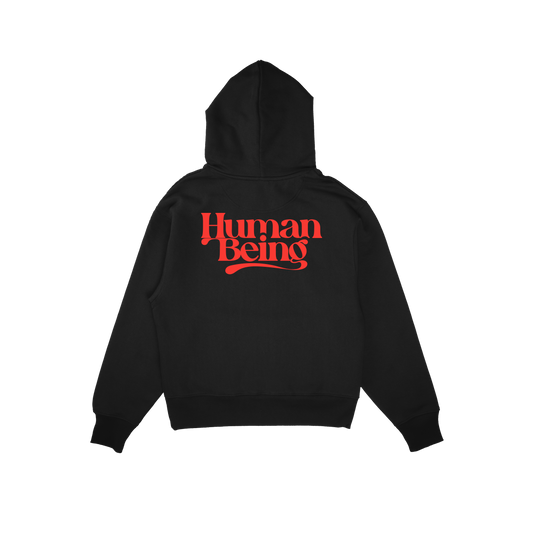 Hoodie 'Human Being' Black