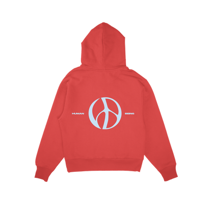 Hoodie 'Human Being' Red