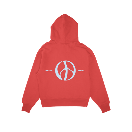 Hoodie 'Human Being' Red