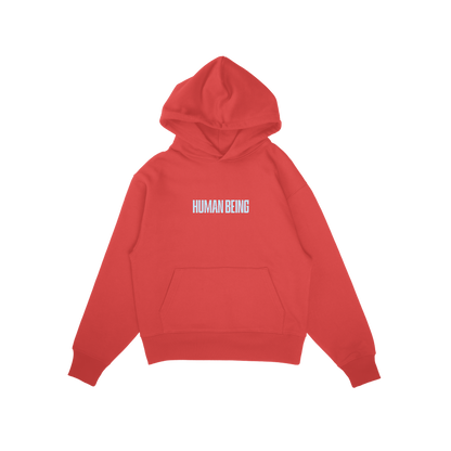 Hoodie 'Human Being' Red